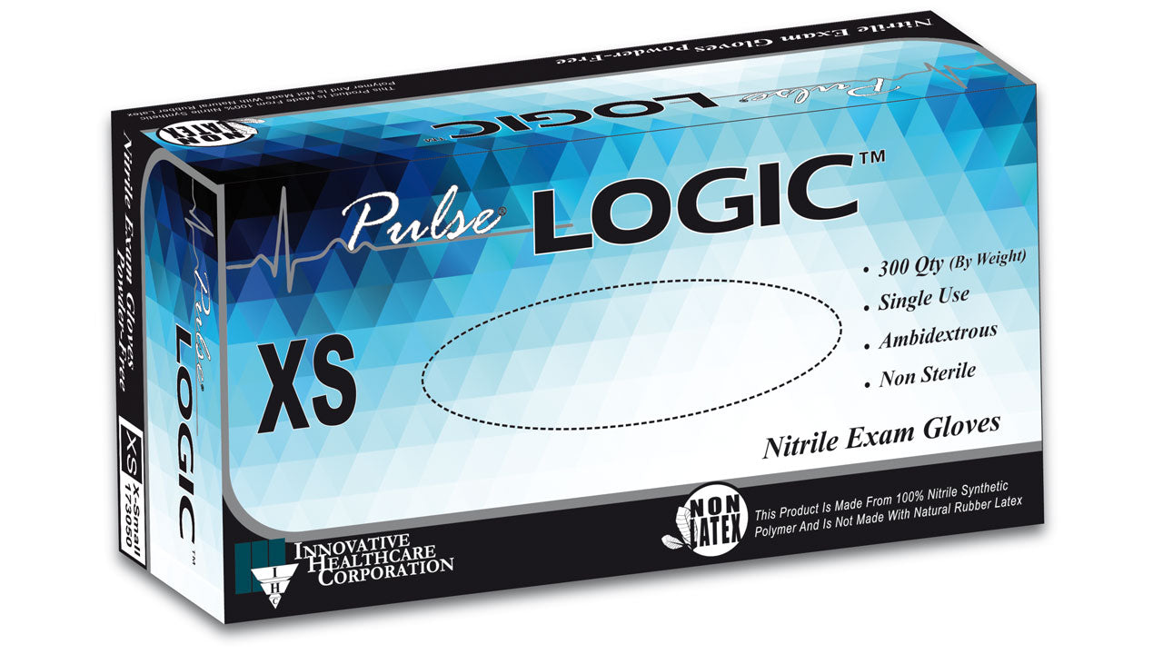 Pulse® LOGIC™ Nitrile Exam Gloves – Extra Small (300/Bx)