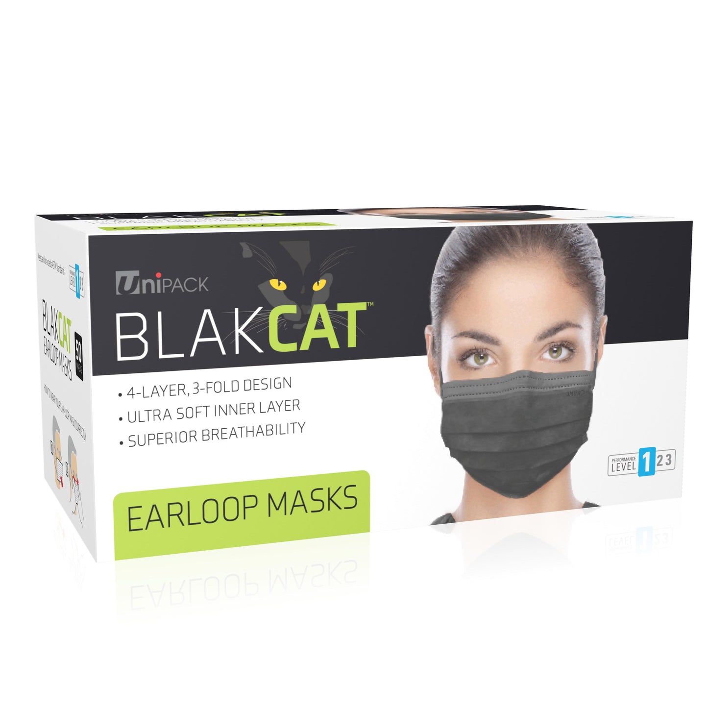 Face Mask Level 1 Ear-Loop Black