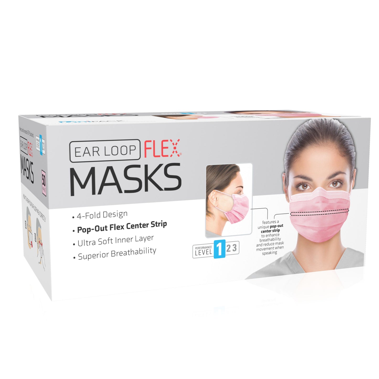 Face Mask Level 1 Ear-Loop Pink