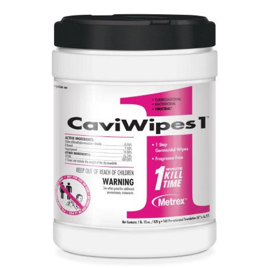 CaviWipes1™, 6" x 6¾", 160/Cannister