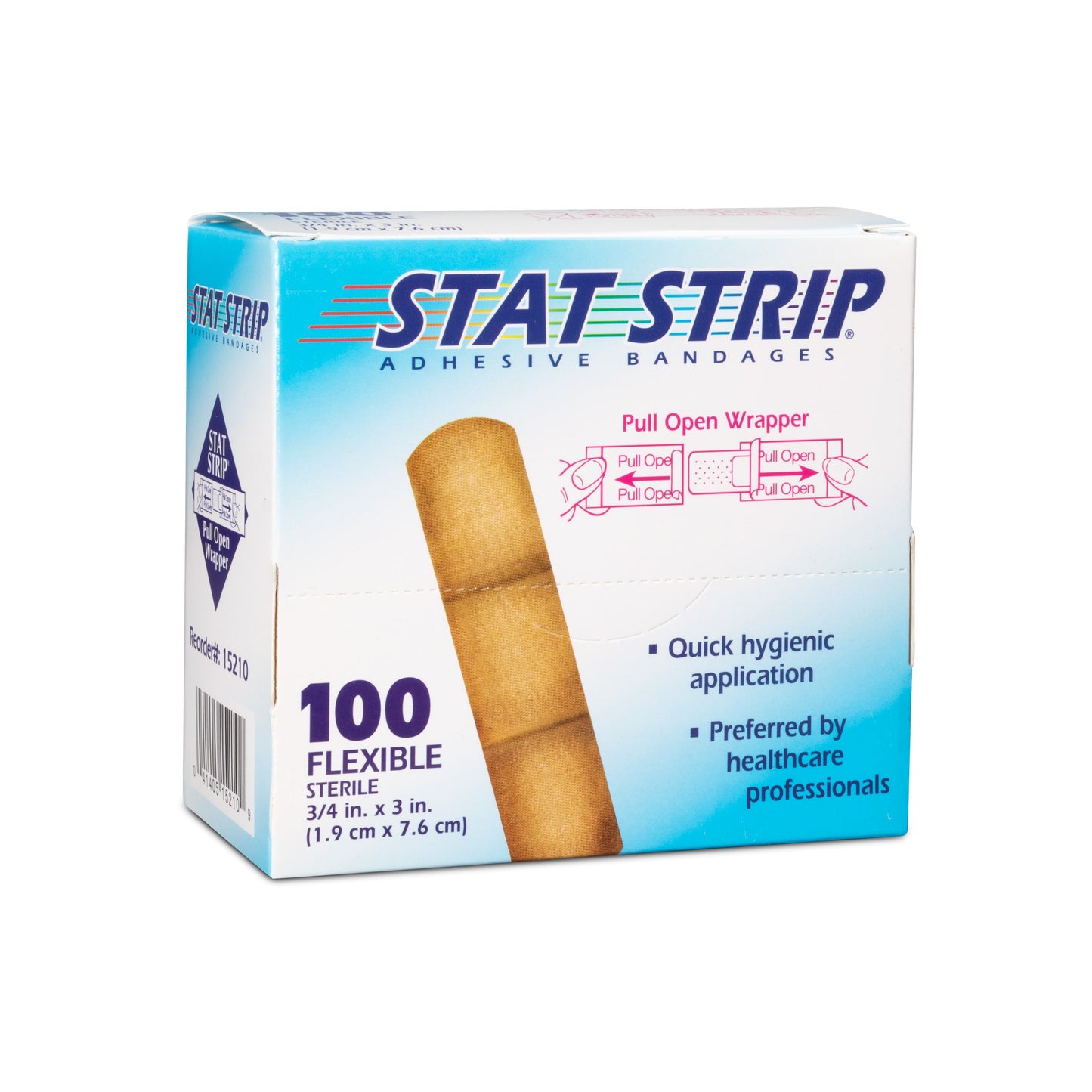 3/4 in. x 3 in. Adhesive Bandages - Stat Strip