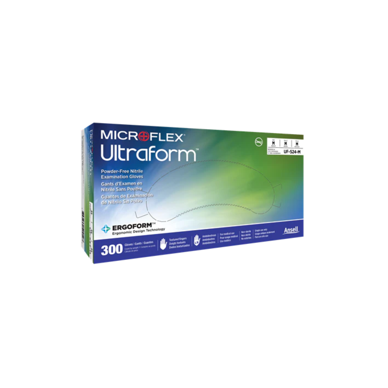 Microflex® Ultraform® Nitrile Gloves Medium (300/Bx) – Medi Supply Partners