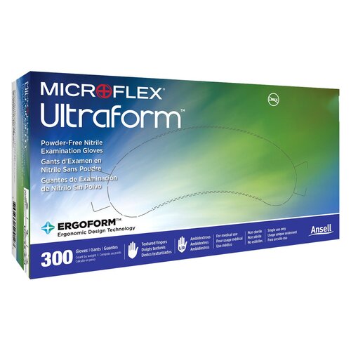 Microflex® Ultraform® Nitrile Gloves Small (300/Bx)