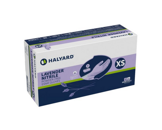 HALYARD* LAVENDER* Nitrile Exam Gloves – Extra Small (250/Bx)